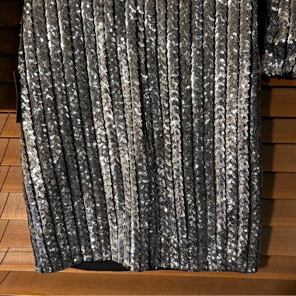 Lulus Silver Sequin Mini Dress S - Picture 8 of 8